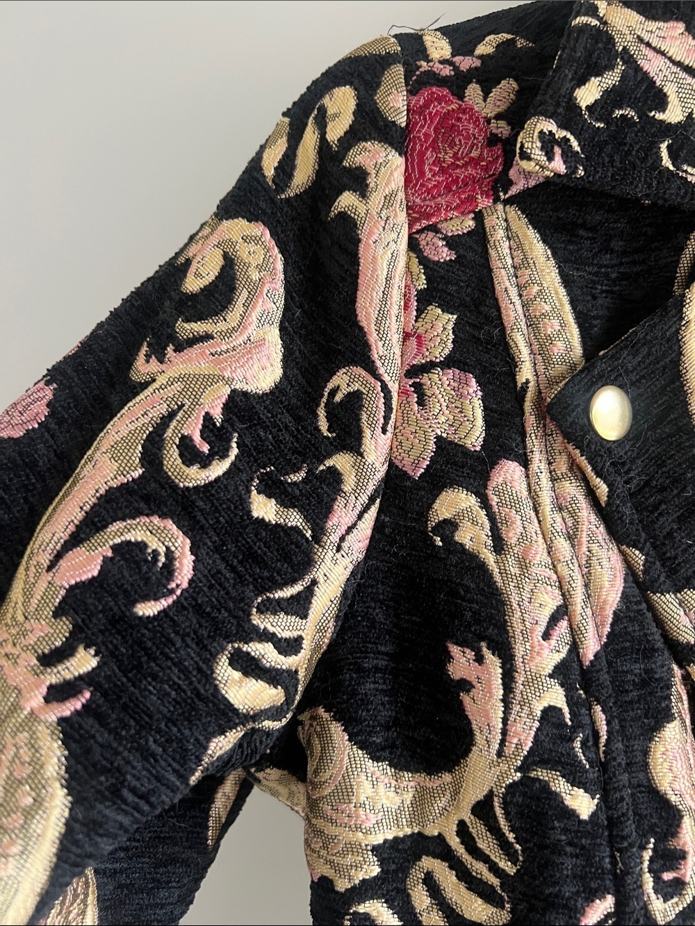 Brocade Tapestry Moto Style Jacket - Picture 7 of 16